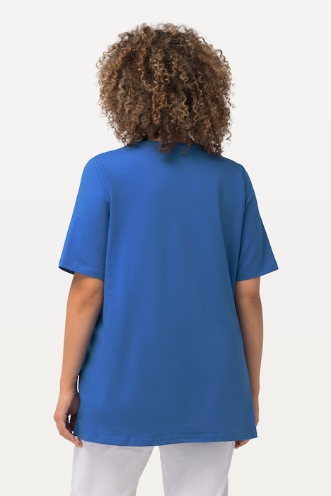 T-Shirt, A-Linie, V-Ausschnitt, Halbarm