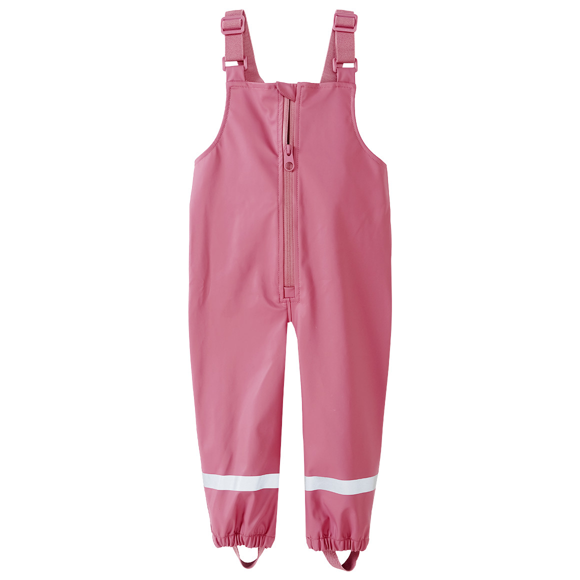 Famy Baby Regenhose mit Trägern altrosa