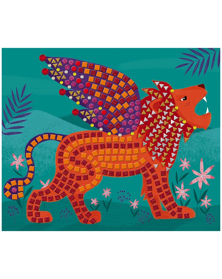 Mosaikkarten PHANTASIE-KREATUREN 8er-Set