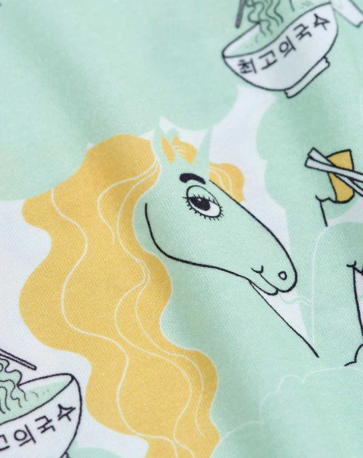 T-Shirt UNICORN NOODLES in grün