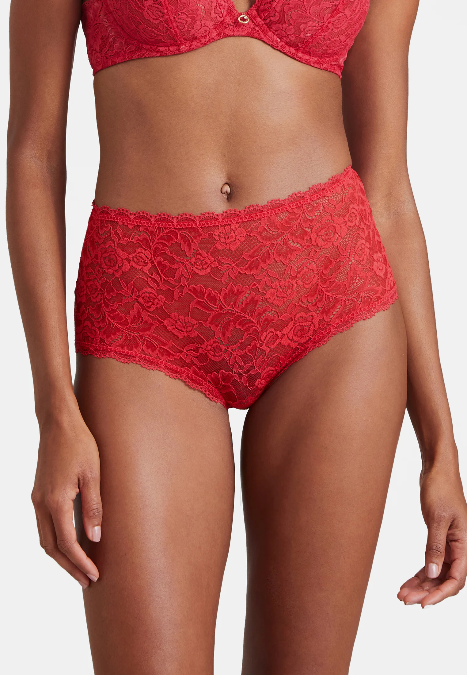 ROSESSENCE - Culotte taille haute | Rouge