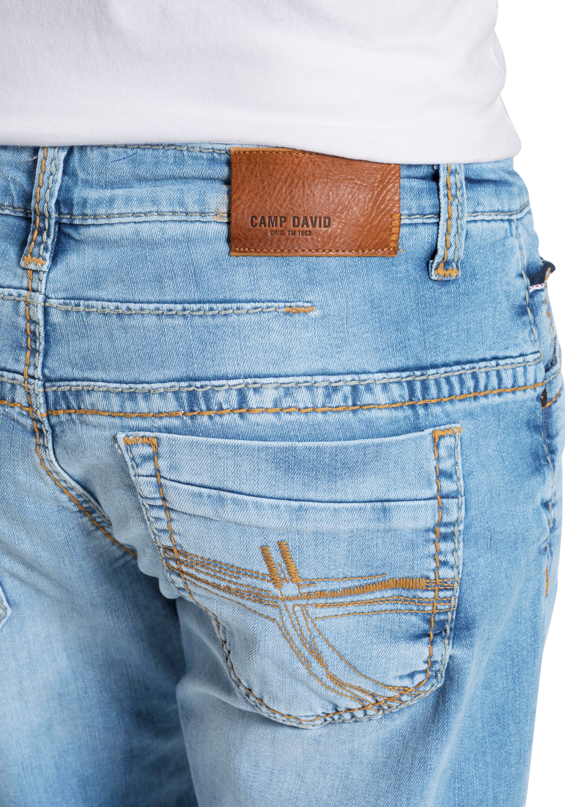 CAMP DAVID Loose-fit-Jeans »CO:NO« mit markanten Nähten und Stretch
