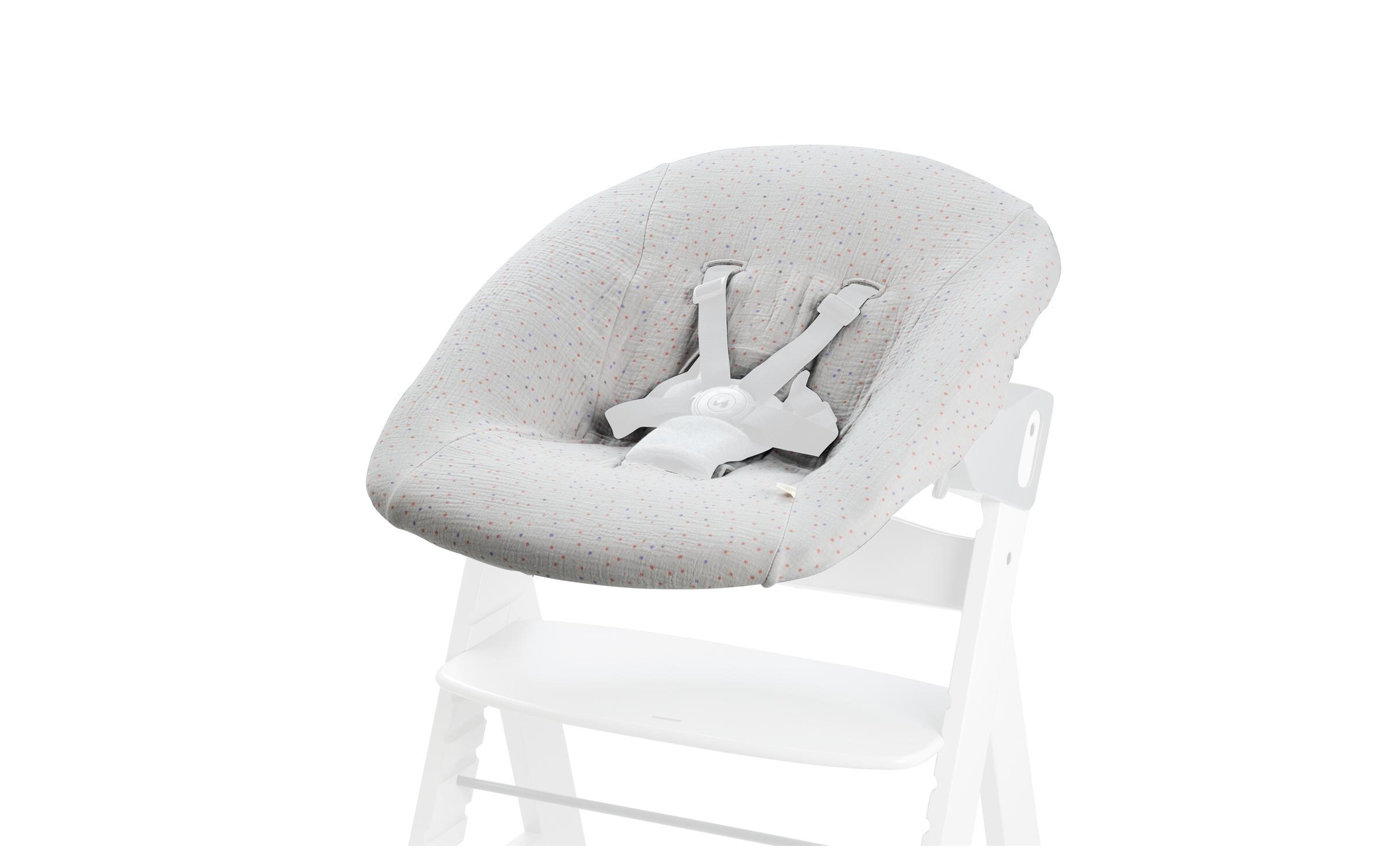 Bezug Bouncer Cover Beige DotsSchonbezug für Babywippen und Hochstuhlaufsätze