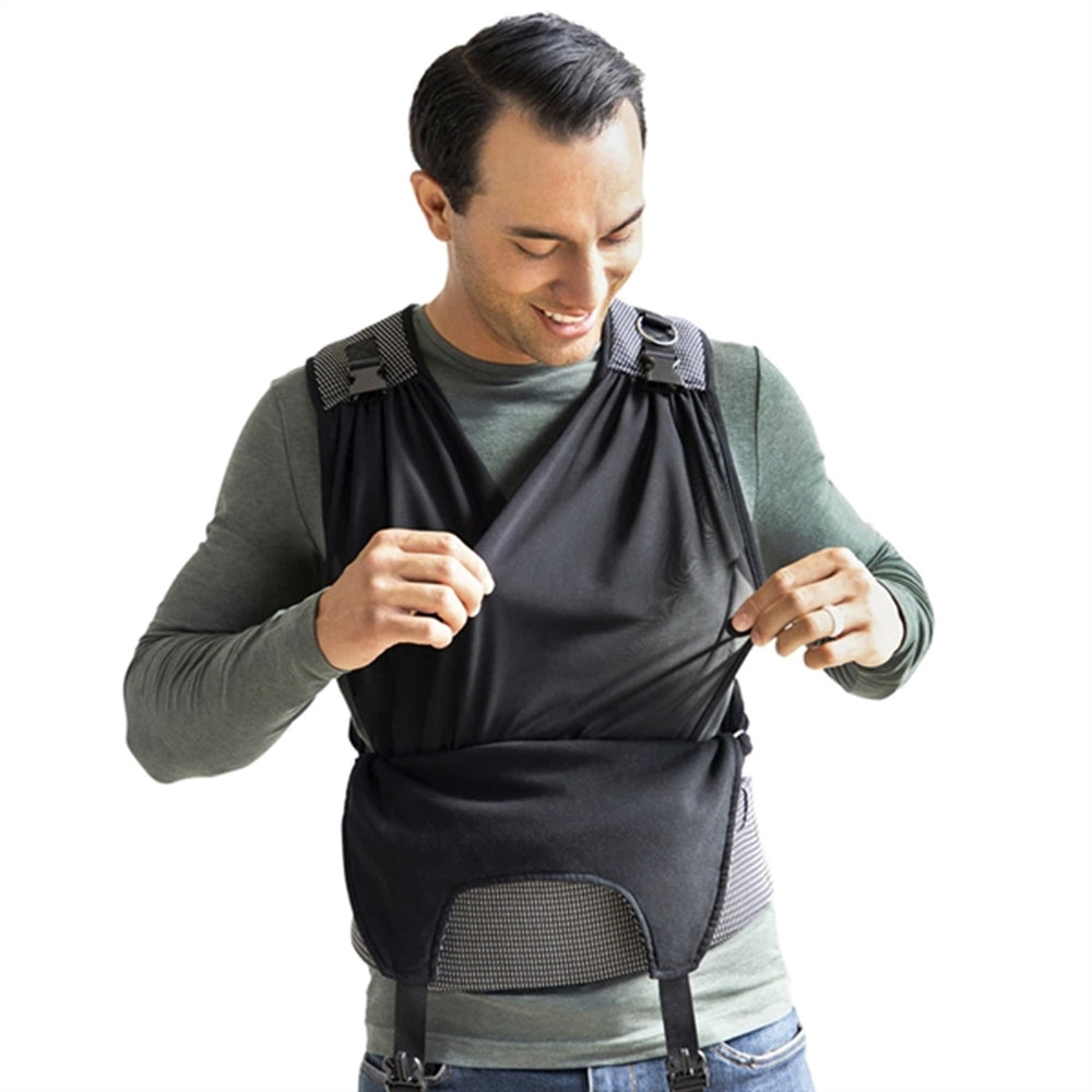 Fit Wrap - Strækvikle/Bæresele Grey - Moby → Luksusbaby.dk