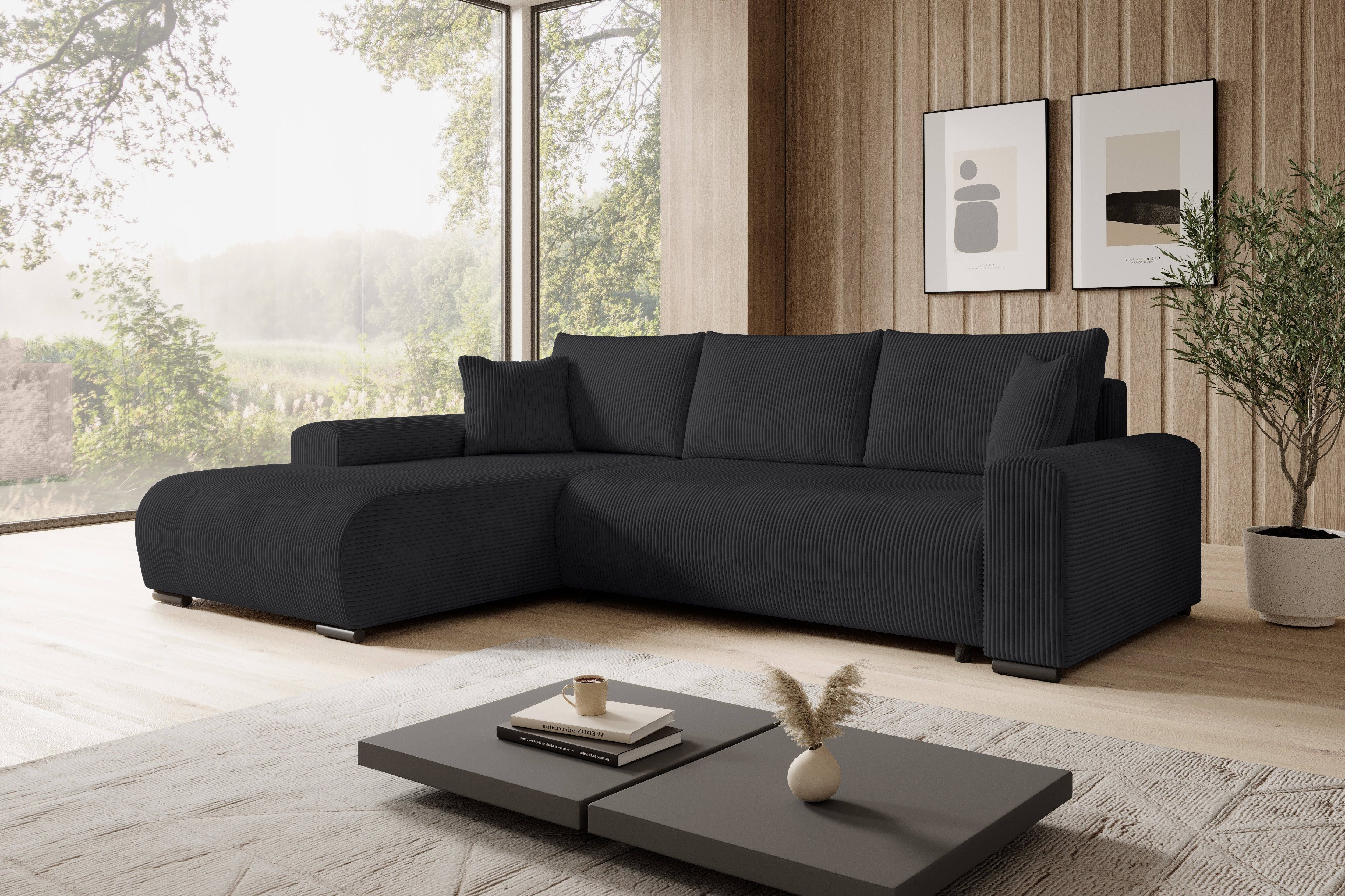 storez24 Ecksofa Ellen mit Bettkasten und Schlaffunktion