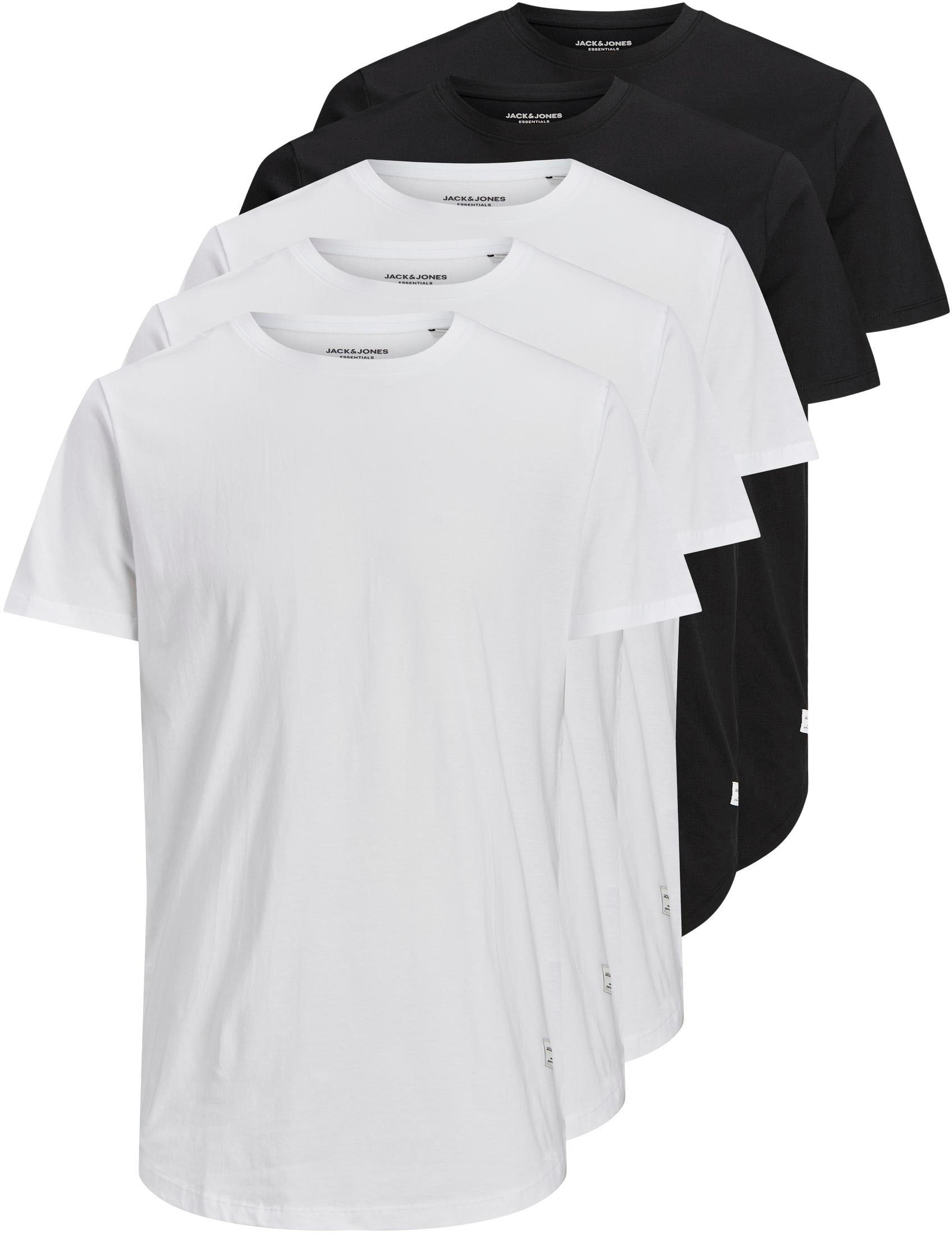 Jack & Jones T-Shirt »JJENOA TEE SS CREW NECK 5PK MP NOOS«, 5 Stk.