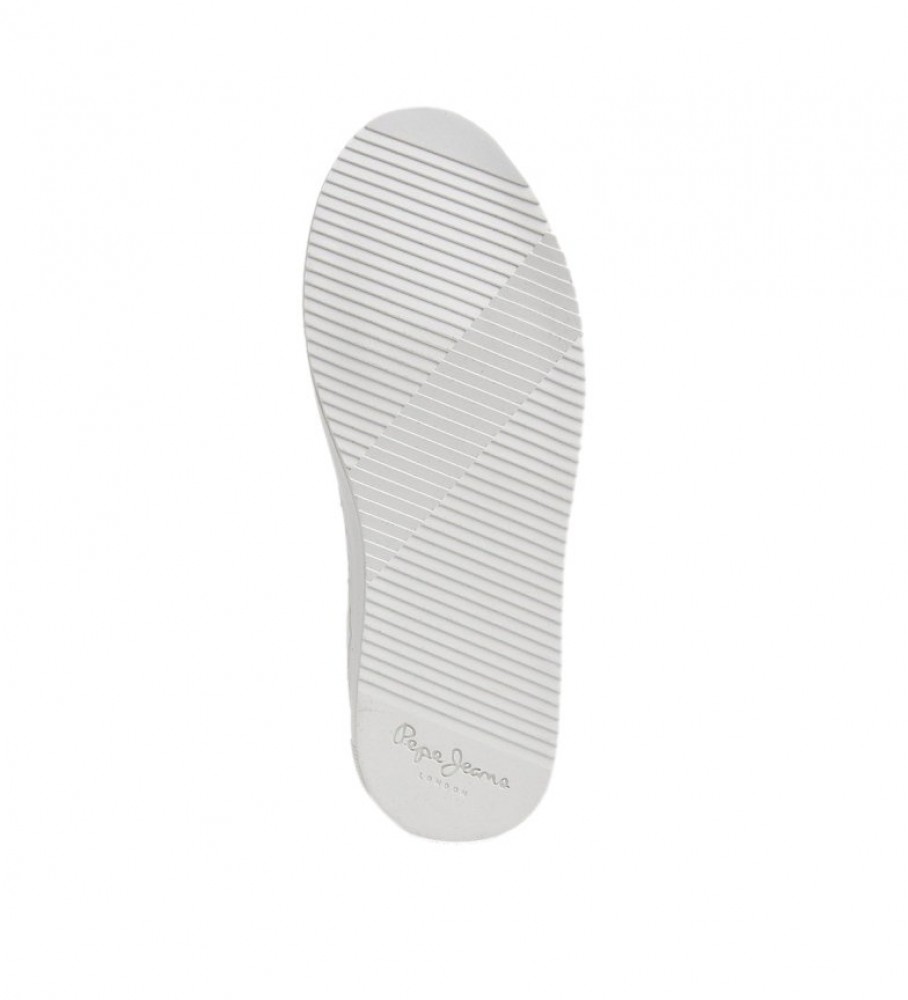 Tênis Pepe Jeans Adams Basy de couro branco