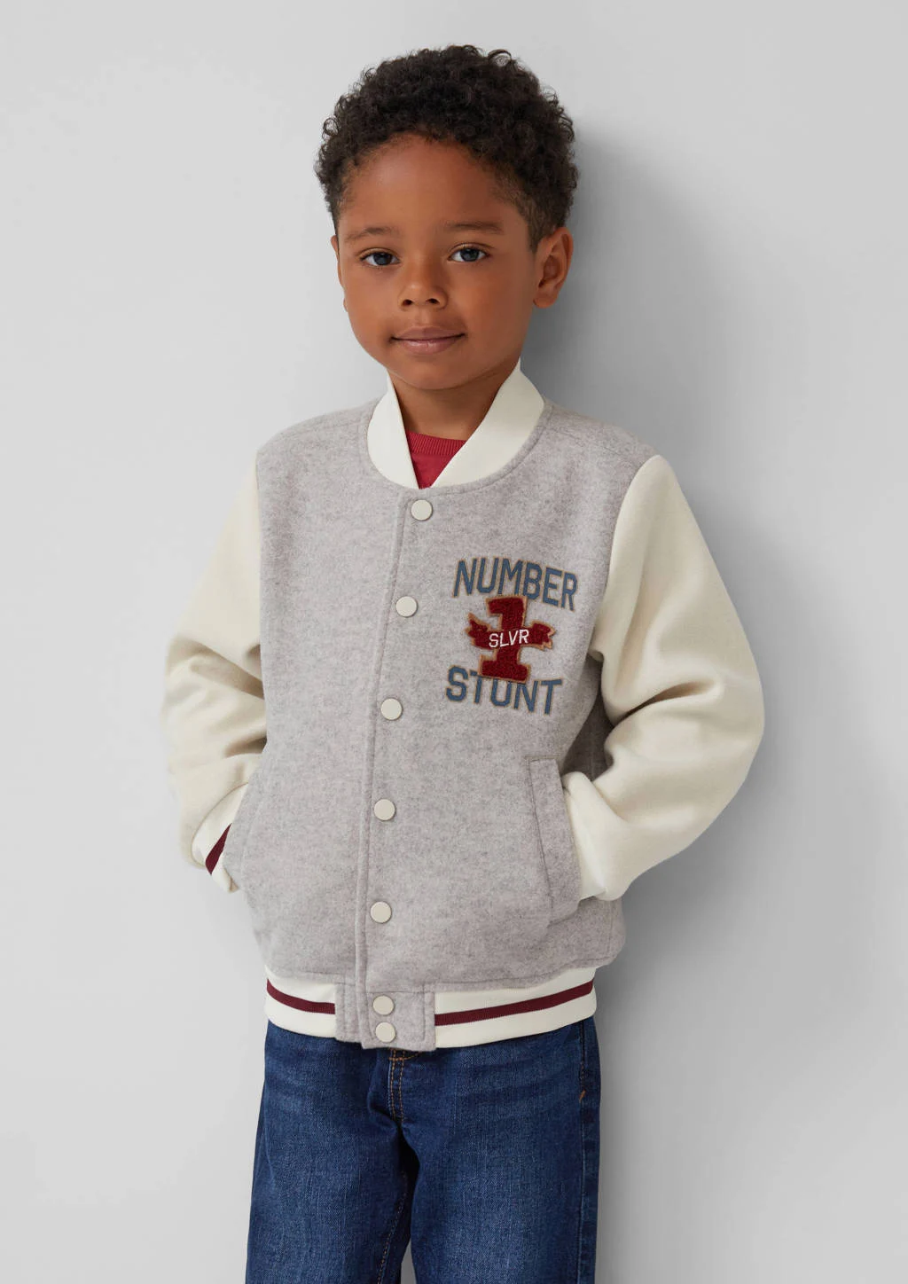 s.Oliver baseball jacket herfst grijs