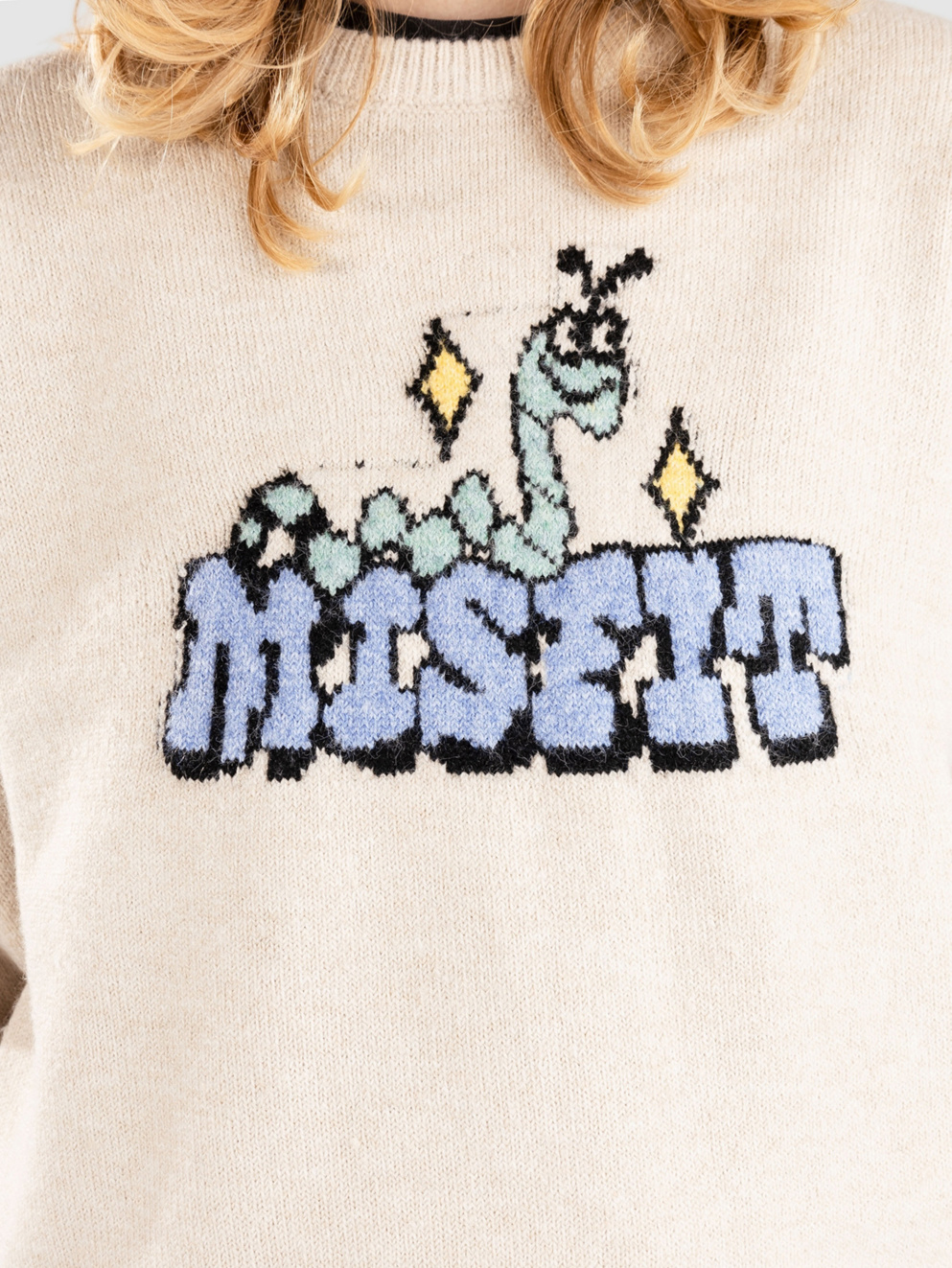 Misfit Shapes Wilber Os Pullover cream