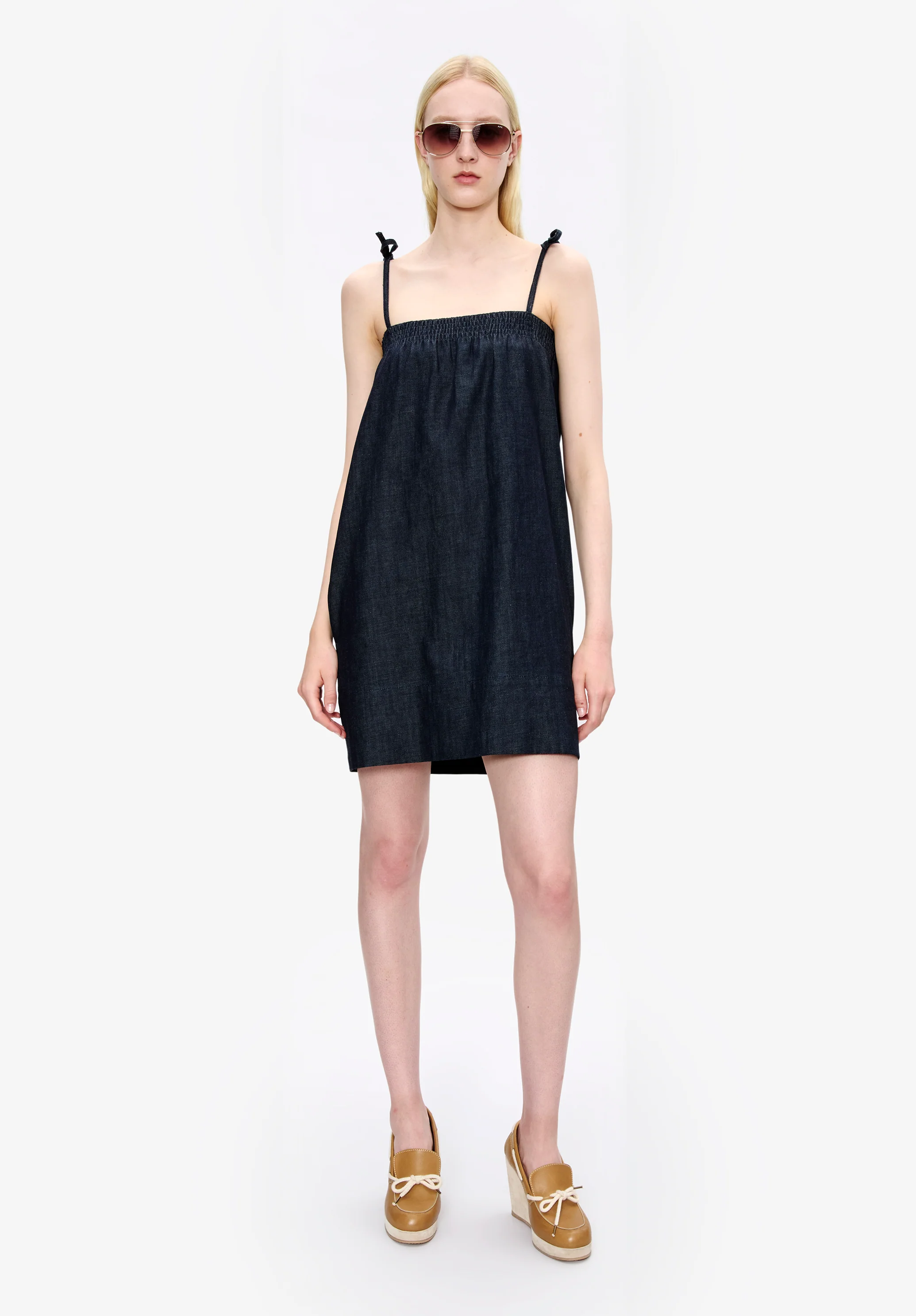 smock dress bain de soleil - Indigo