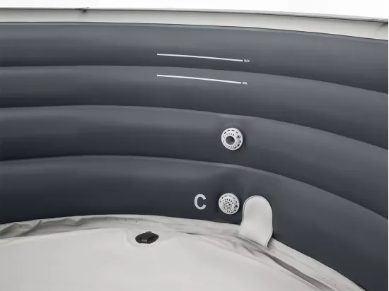 Kit spa gonflable Intex PureSpa Access rond Bulles 4 places + Porte-verre