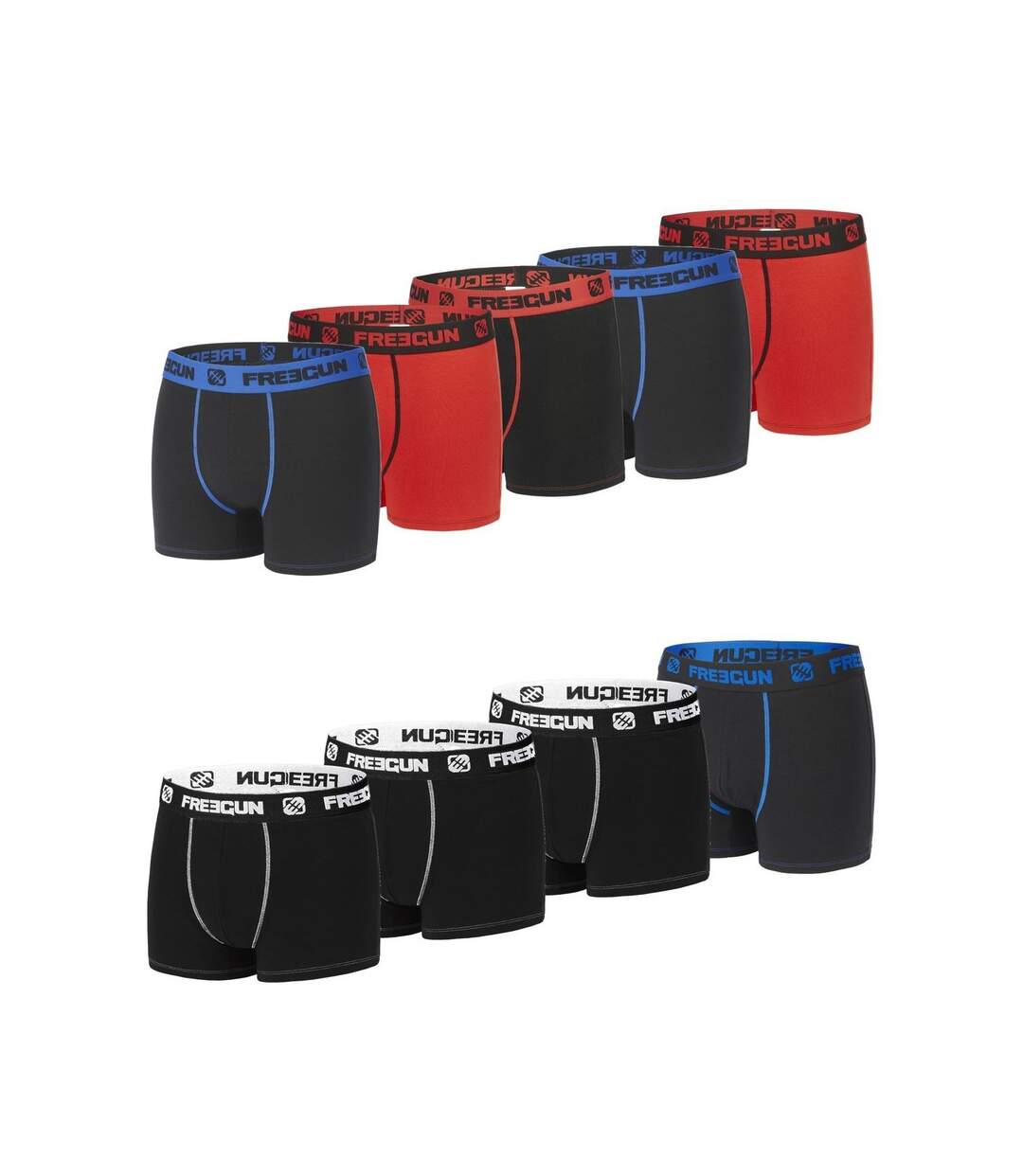 Boxer Homme Coton, Caleçon Homme, Ajustement Parfait et Confortable (Lot de 9)