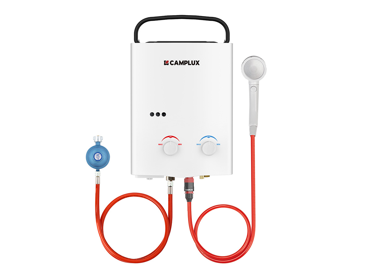 Camplux AY132 5 liter draagbare geiser - 50 mbar
