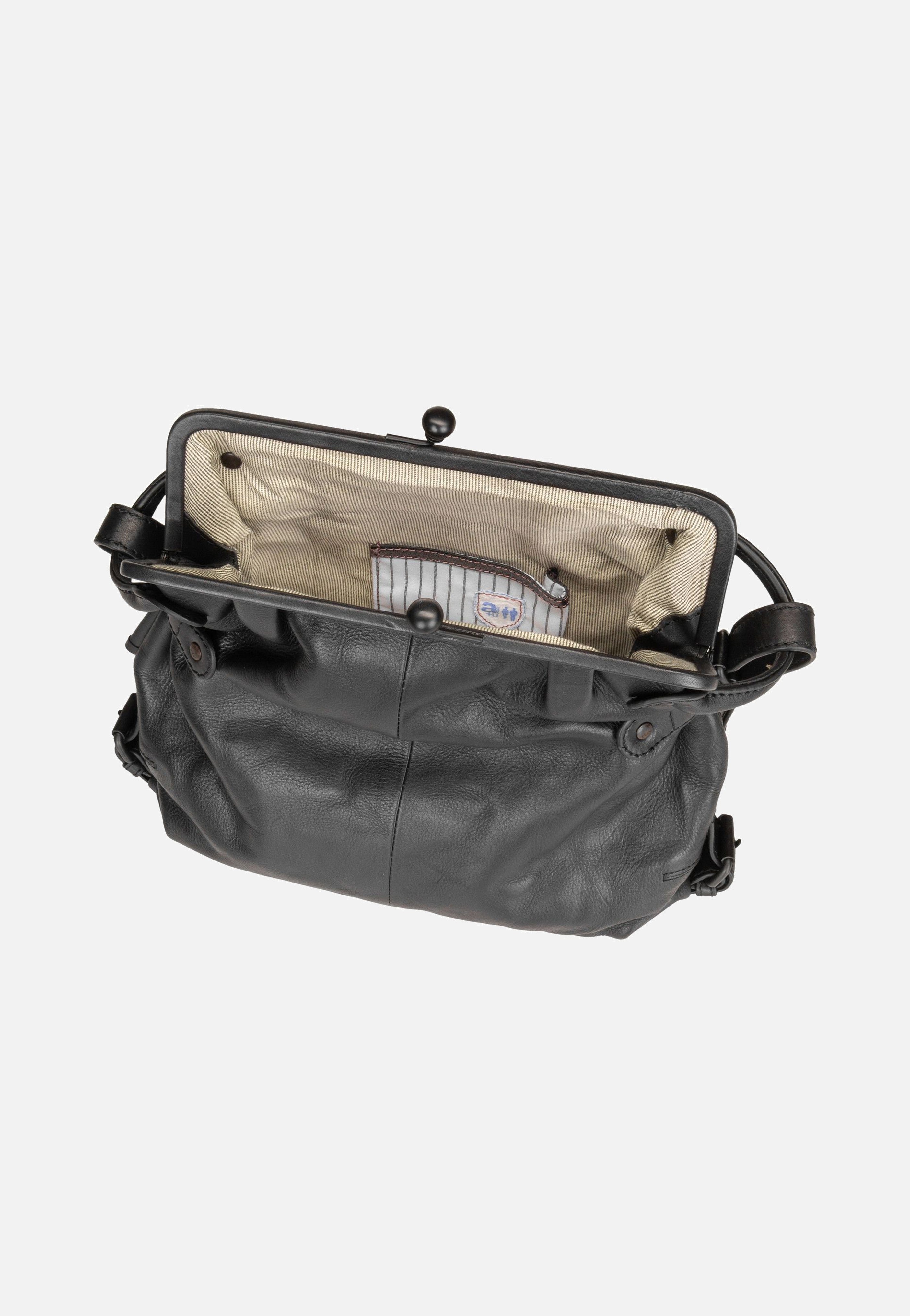 Mrs. Tea Cake Black Smoke - Hobo Bag