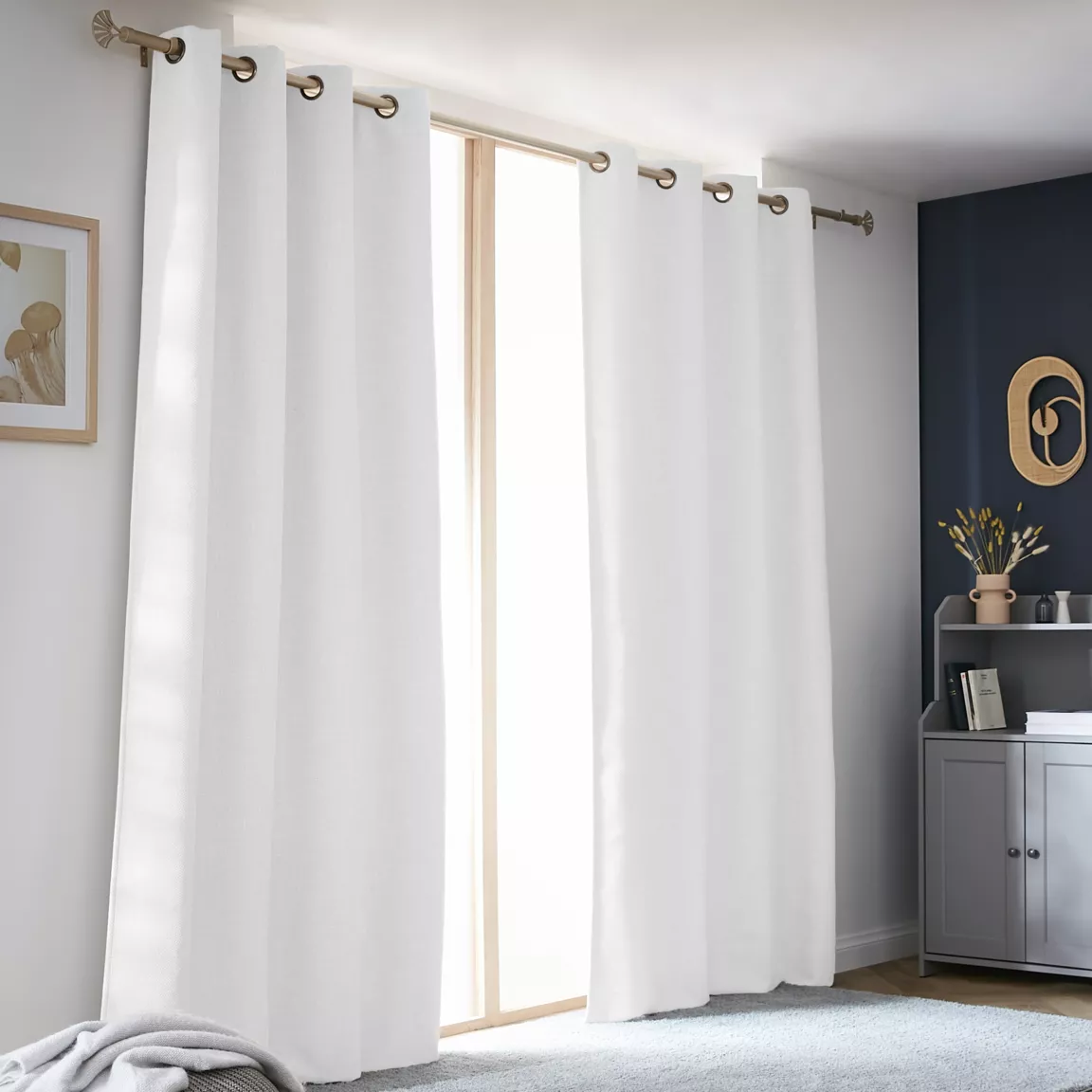 Rideau obscurcissant thermique (140 x 240 cm) Alba Blanc