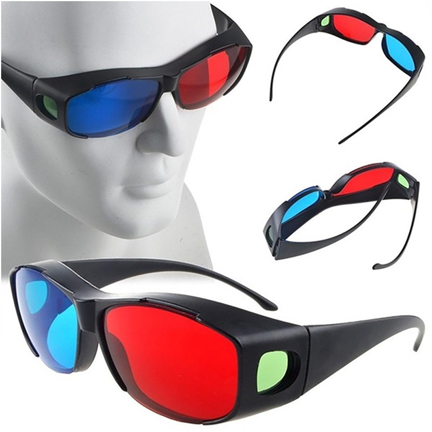 TPFNet Anaglyphenbrille 3D Brille Kunststoff Schwarz - 1 Stück