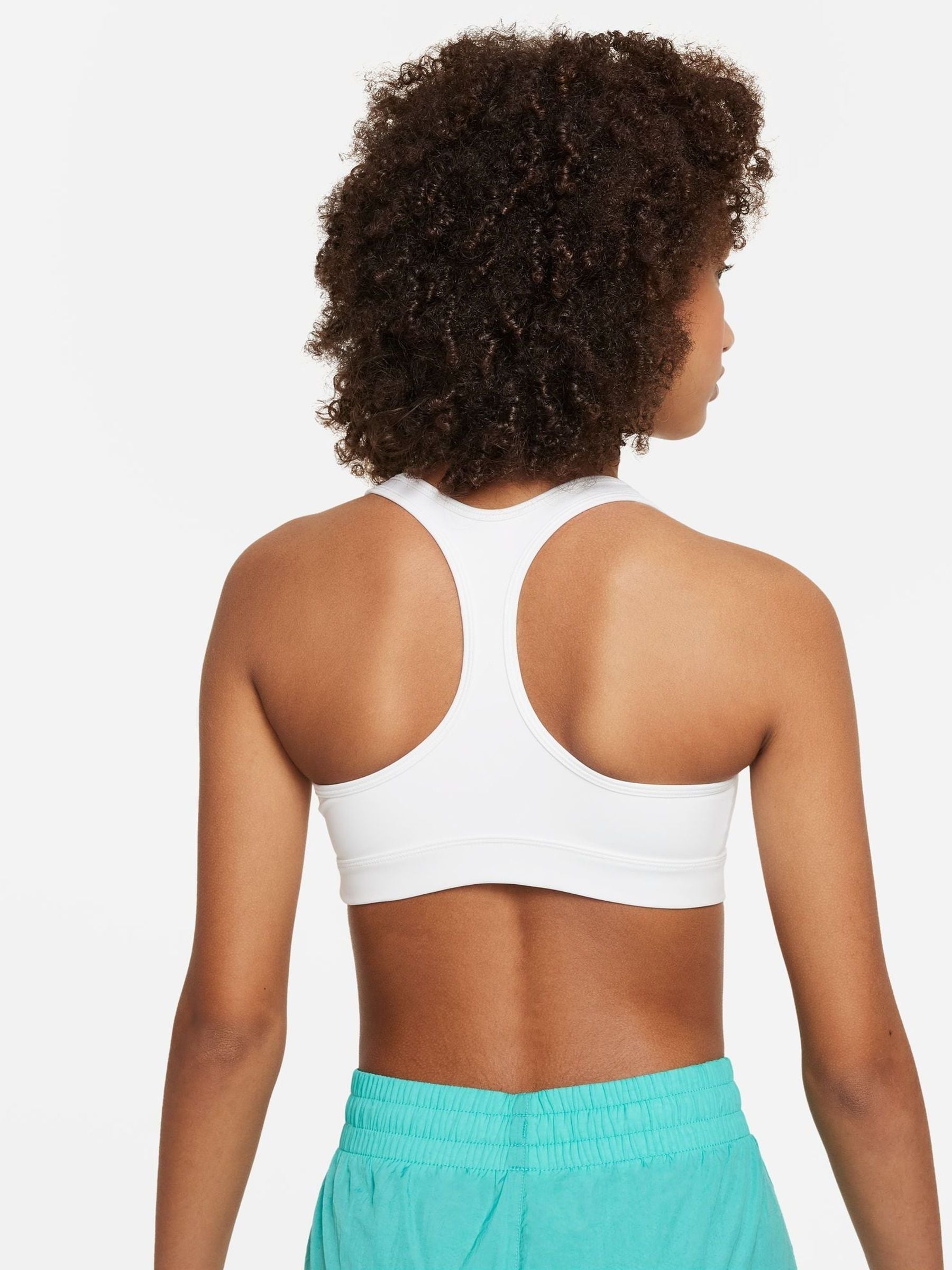 Wit - Nike Dri-FIT beha met ondersteuning en Swoosh