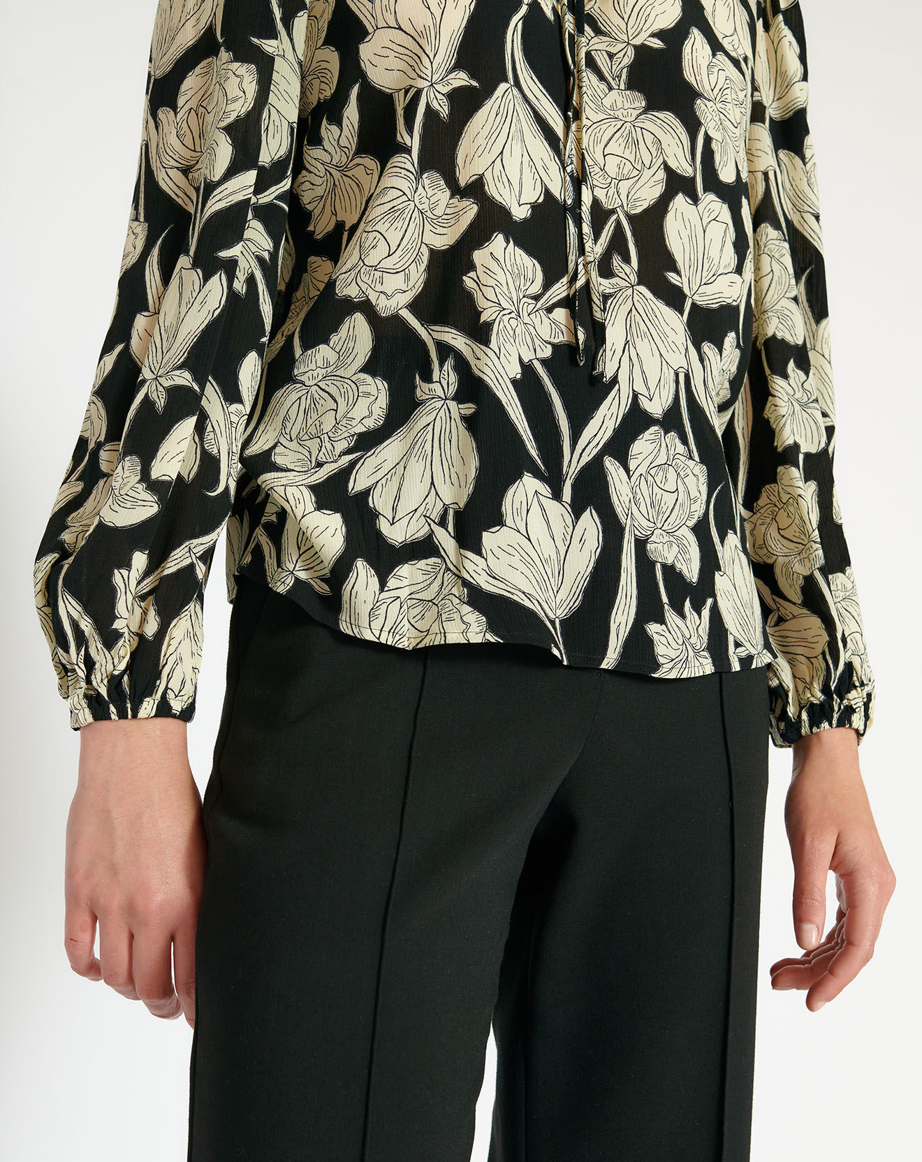 Zapa Blouse Balina imprimée noire