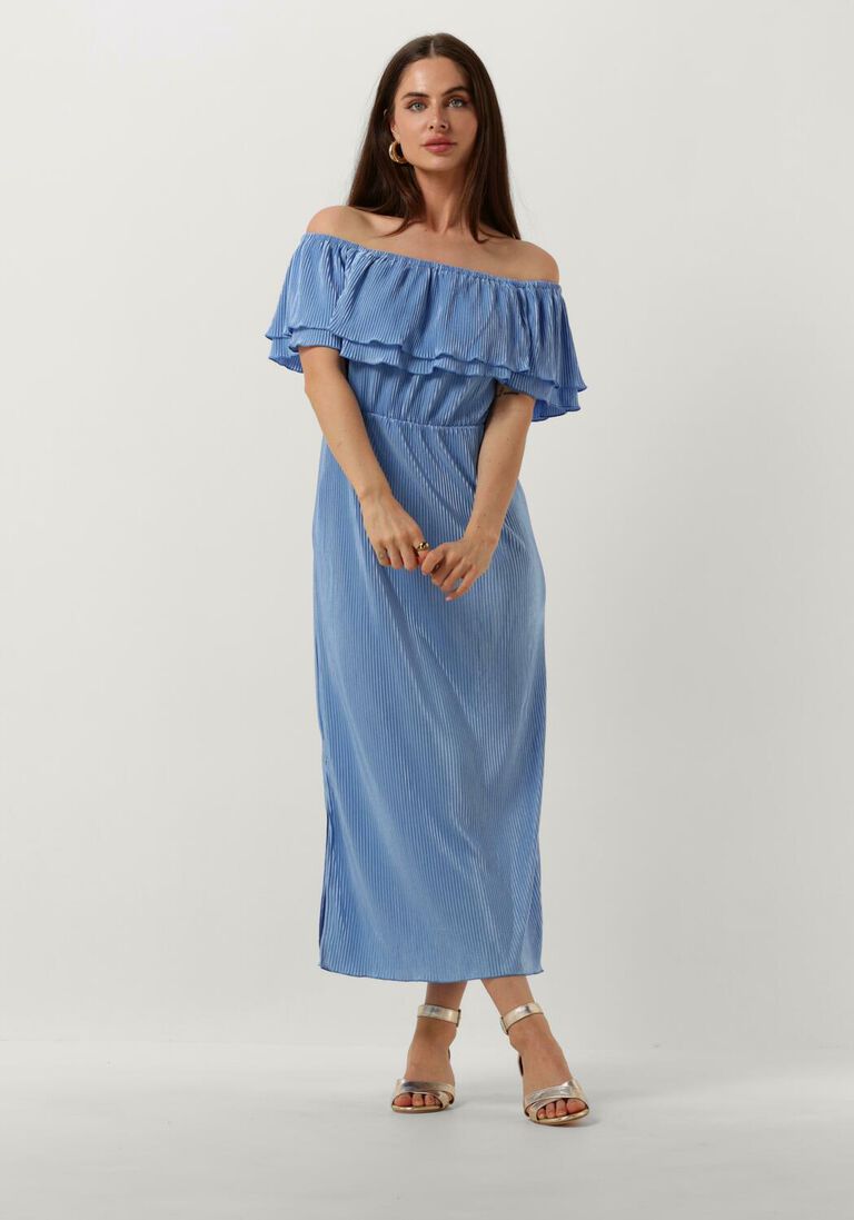 FREEBIRD lichtblauwe freebird midi jurk bonne
