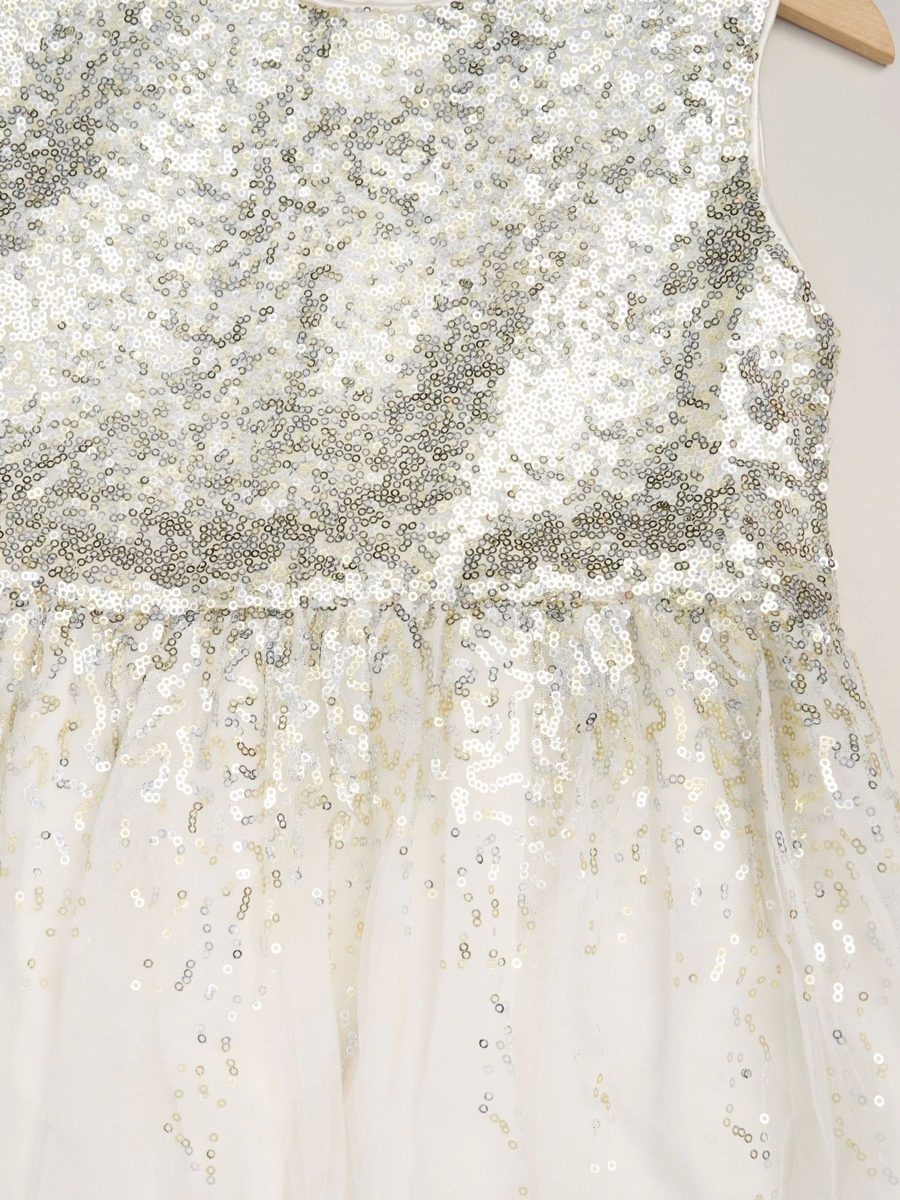 Wit - Miss Waterfall Sequin Dress and Faux Fur Bolero Set
