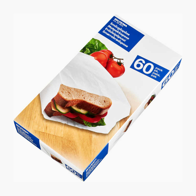 Matpakkepose, 60-pk.
