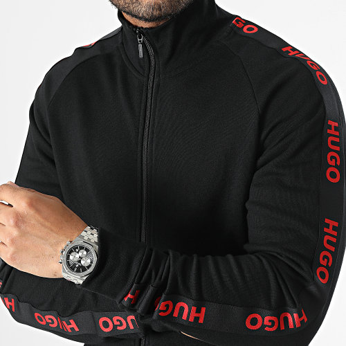 Veste Zippée A Bandes Sporty Logo 50496985 Noir