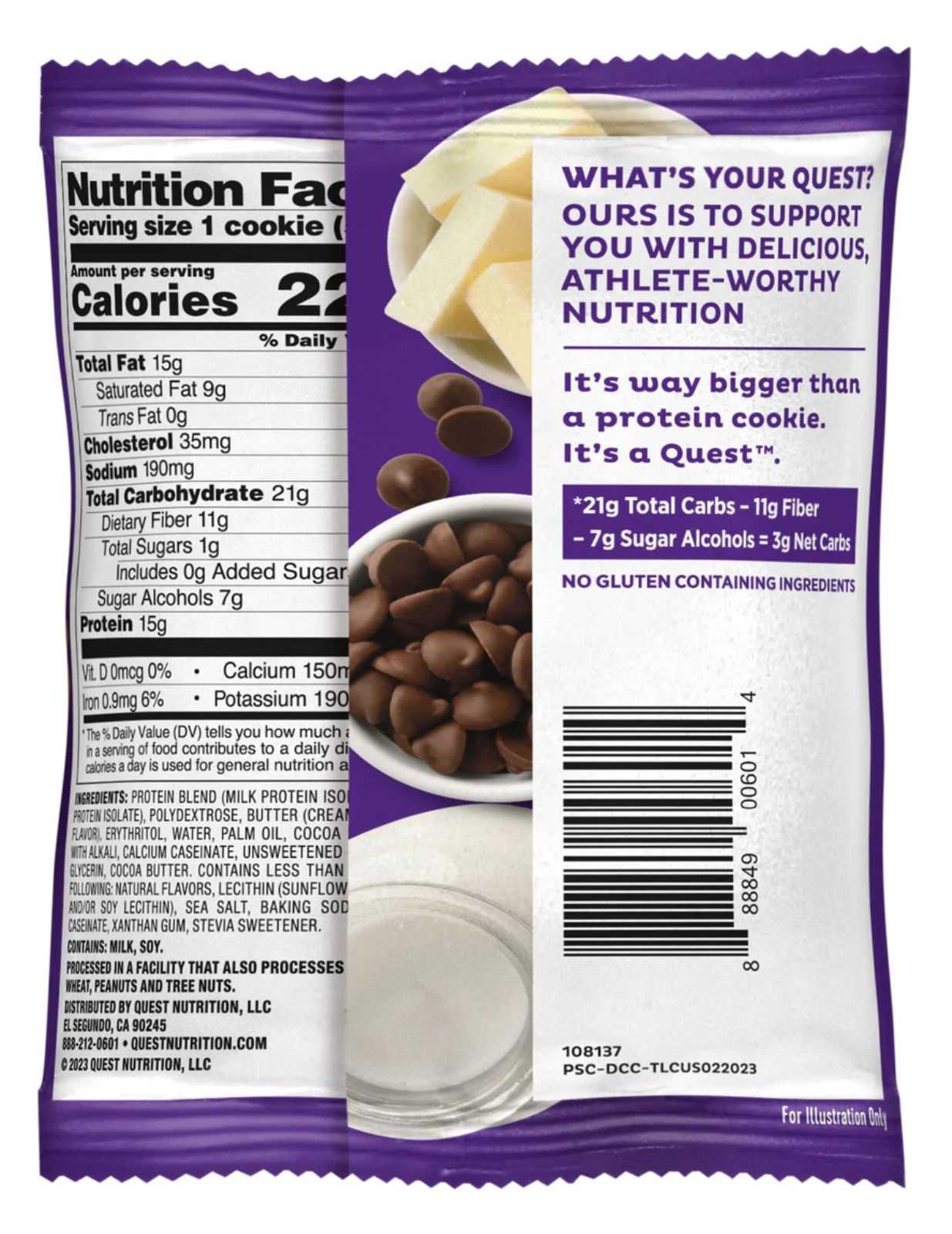 Biscoito proteico Quest Nutrition 50g