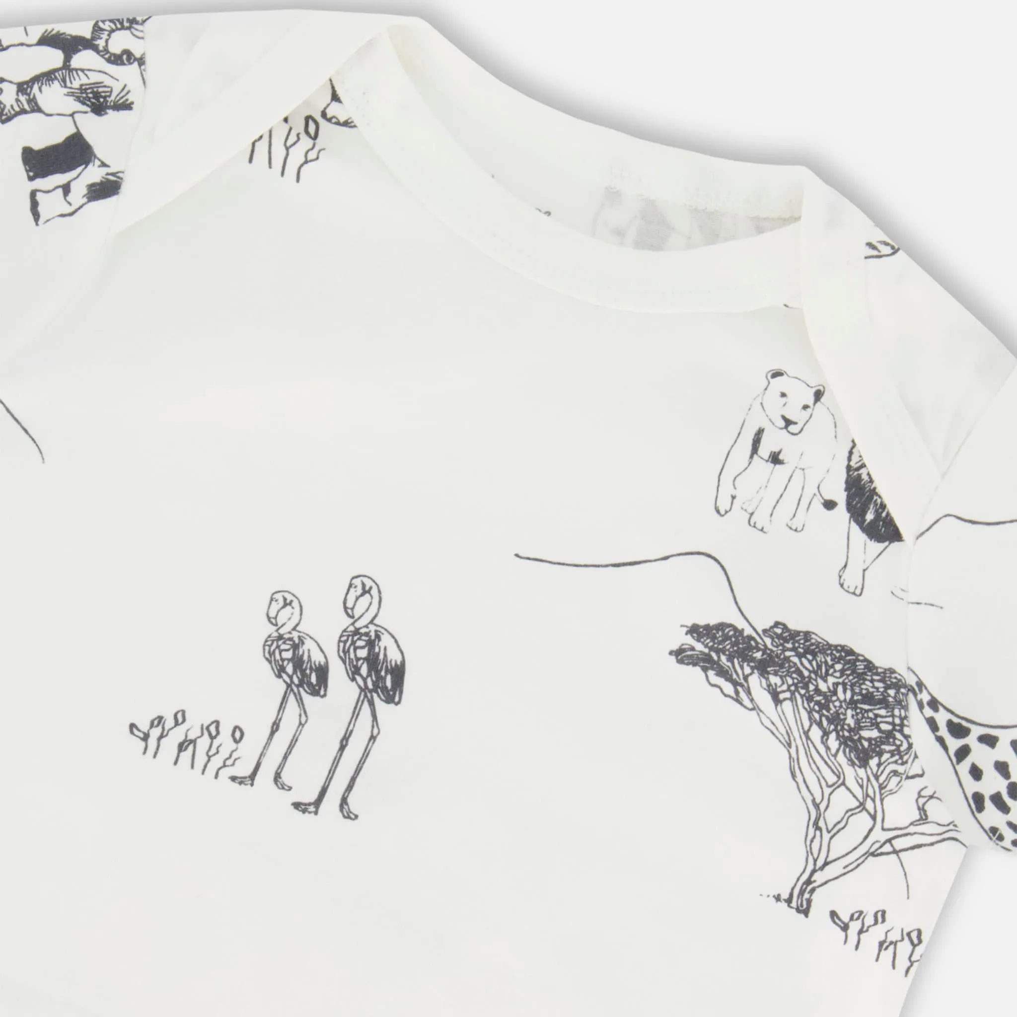 Deux par Deux Ensemble Short Safari 3-24mois