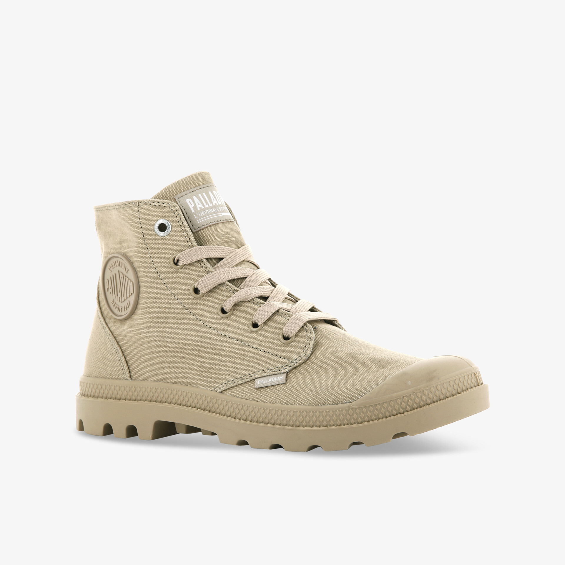 PALLADIUM MONO CHROME WARM Damen Leinenschuhe beige