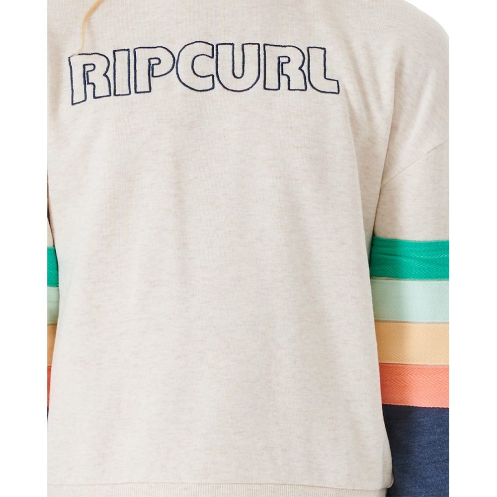 Rip Curl Surf Break Crew Pullover Mädchen oatmeal marle