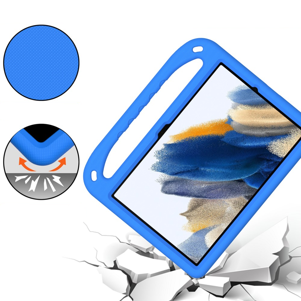 Samsung Galaxy Tab A11  Plus / A9  Plus Stossfeste Kinder Schaumstoff Hülle mit Griff   Kickstand - Blau