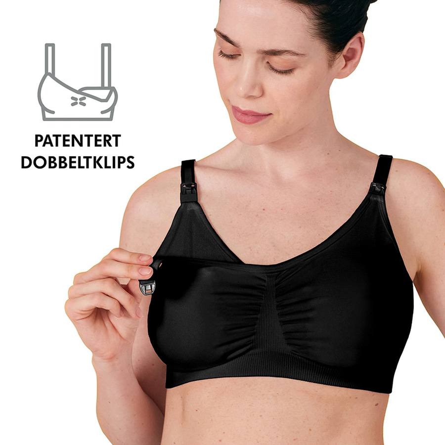 Medela 3-In-1 Nursing And Pumping Bra Black S