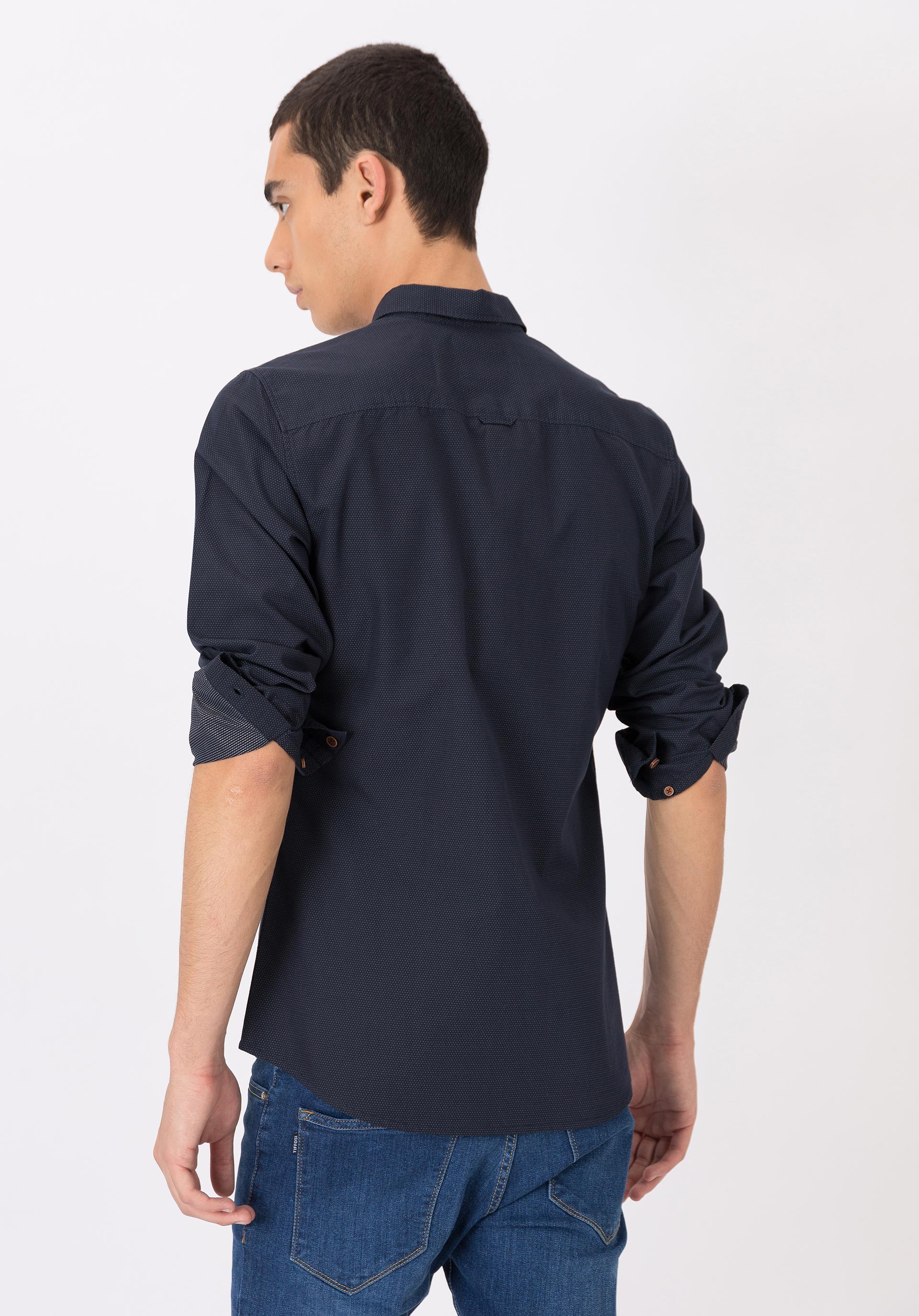 Camisa Azul marinho escuro