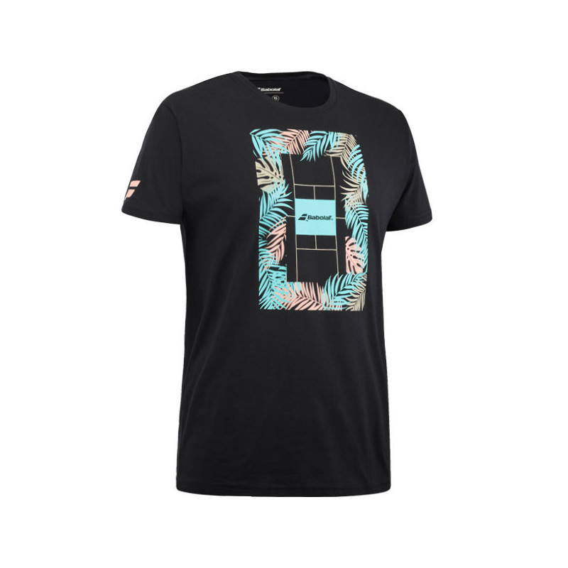 Tee-shirt tennis Babolat Exercise Message noir