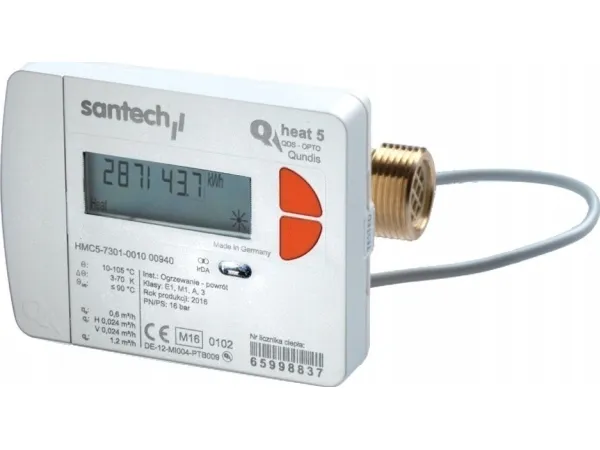 Santech varmemåler QHeat5 qp 2,5 m3/t DN20 - levering