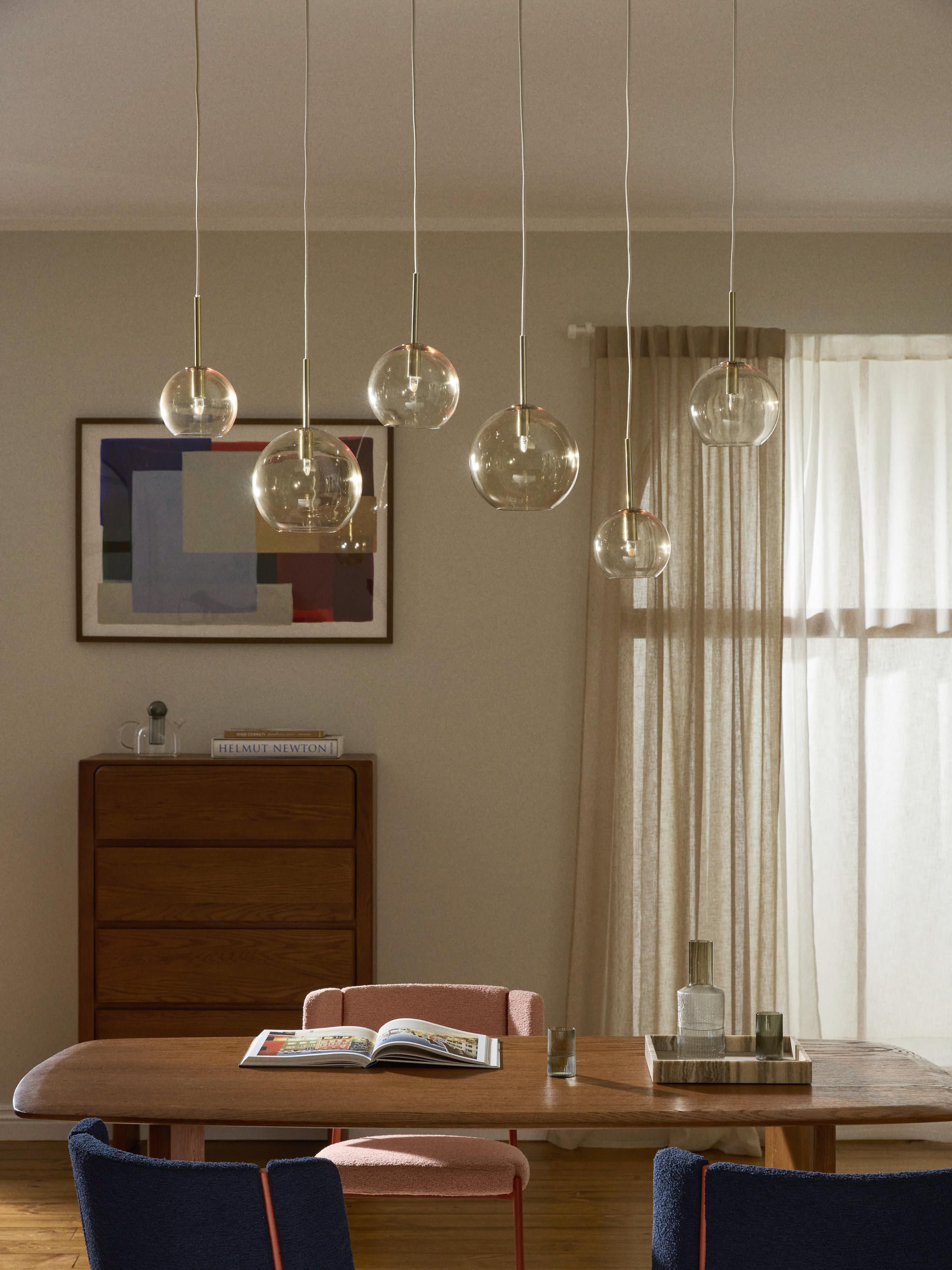Grote hanglamp met glazen bollen Raquel