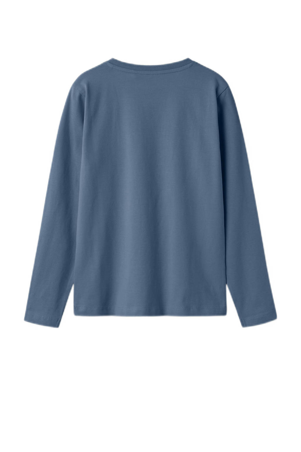 NAME IT longsleeve NKMVUX met printopdruk middenblauw