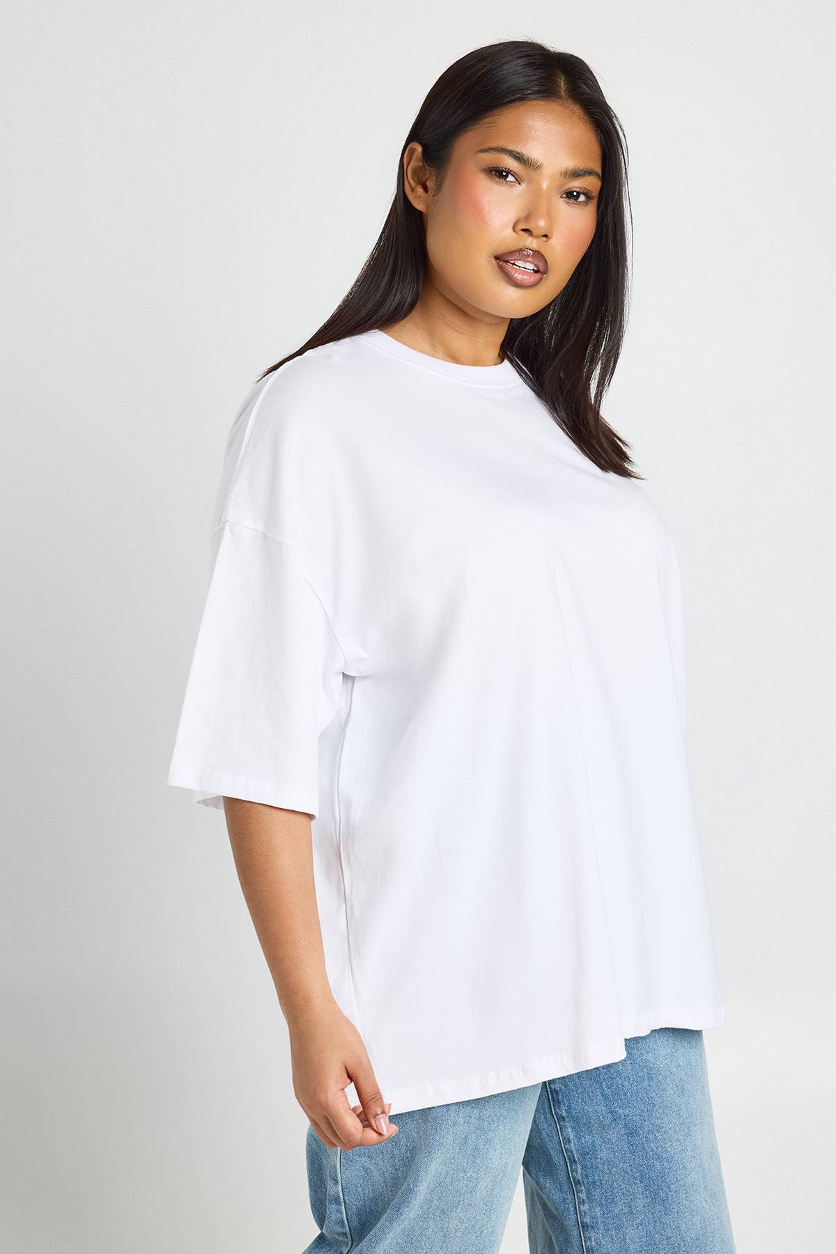 boohoo T-shirt Oversize Basique Grande Taille
