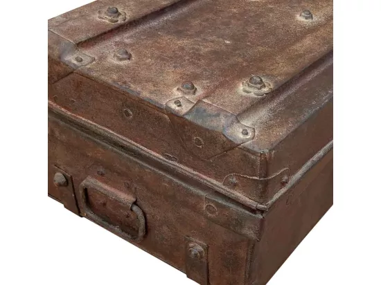 Valise en métal marron 59x33x23h
