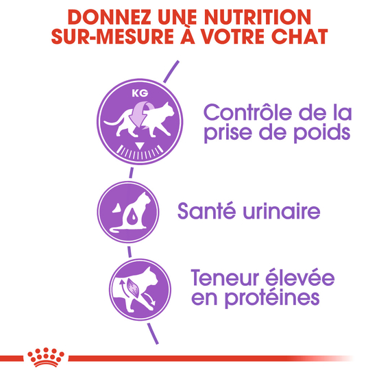 Croquettes chat Adulte stérilisé de 1 à 7 ans Sterilised 400g
