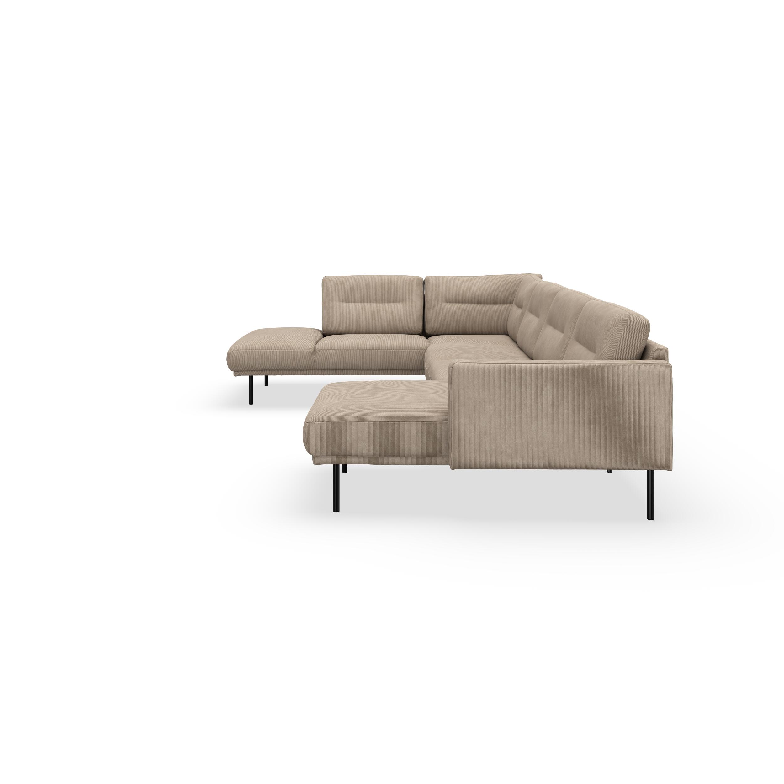 Larvik højrevendt hjørnesofa med chaiselong