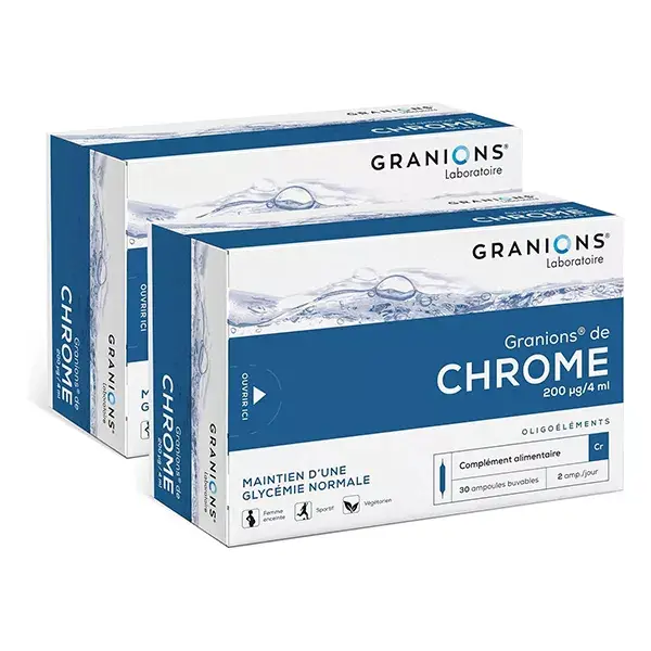 Granions de Chrome Pacote com 2 x 30 lâmpadas