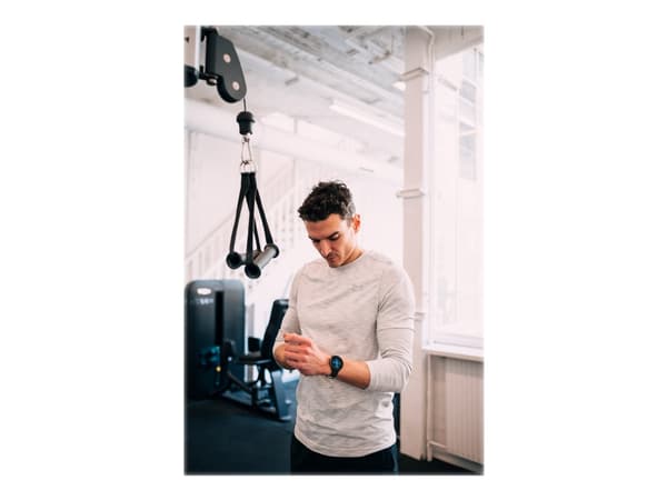 Polar Ignite 2 - Svart perle - sportsur med bånd - silikon - svart - båndbredde: S/L - Bluetooth - 35 g