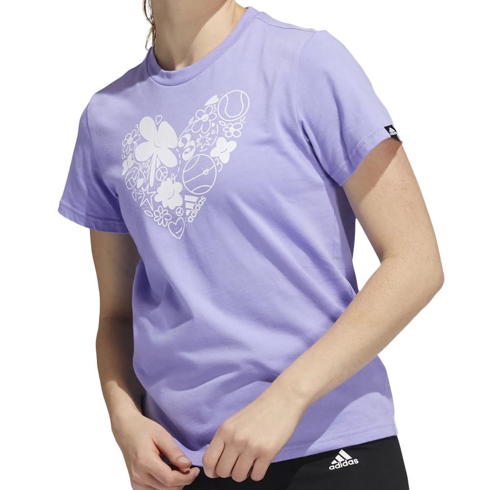 Adidas T-shirt Violet Femme Adidas Fun Sport