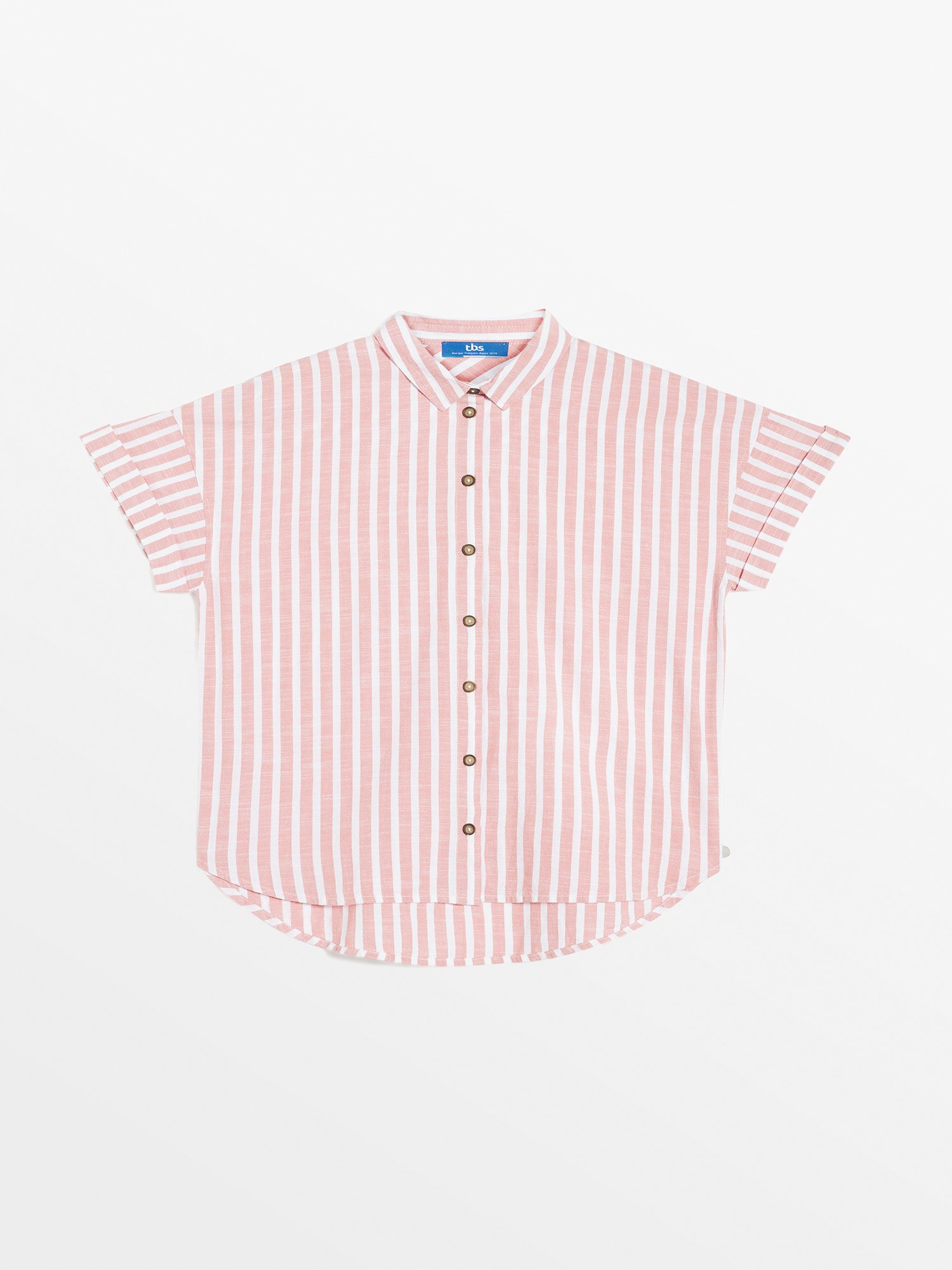 Chemise Femme A Rayures Rose