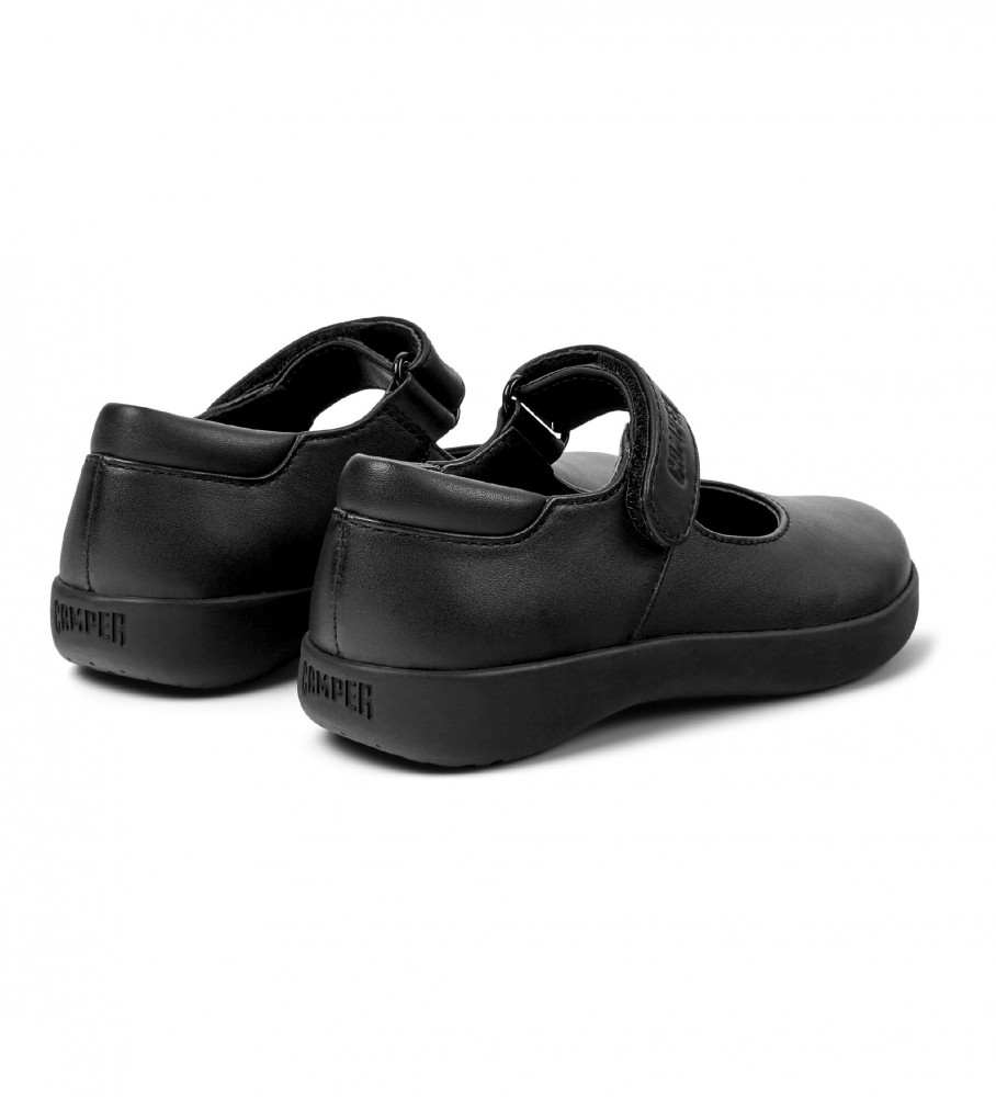 Sapatilhas de Ballet Camper Spiral Comet em Couro Preto