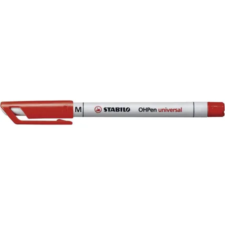 Folienstift - STABILO OHPen universal - wasserlöslich medium - Einzelstift - rot