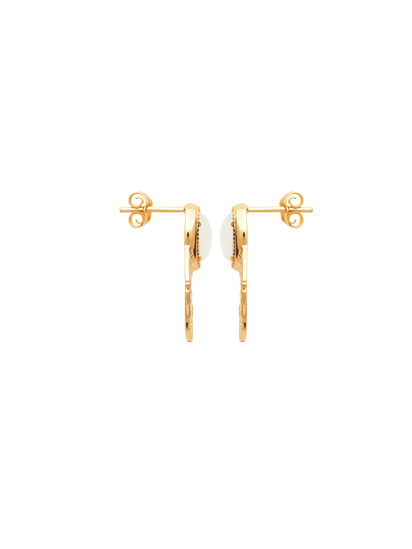 Boucles oreilles pierre de lune