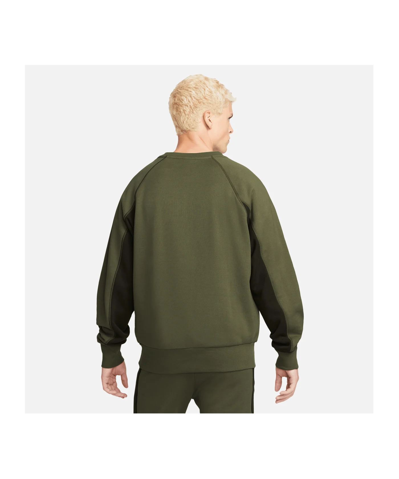 Nike Air FT Crew Sweatshirt Grün Weiss F222