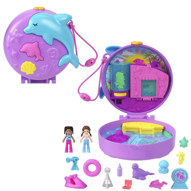 Polly Pocket - Delfin retten und spielen - Schatulle